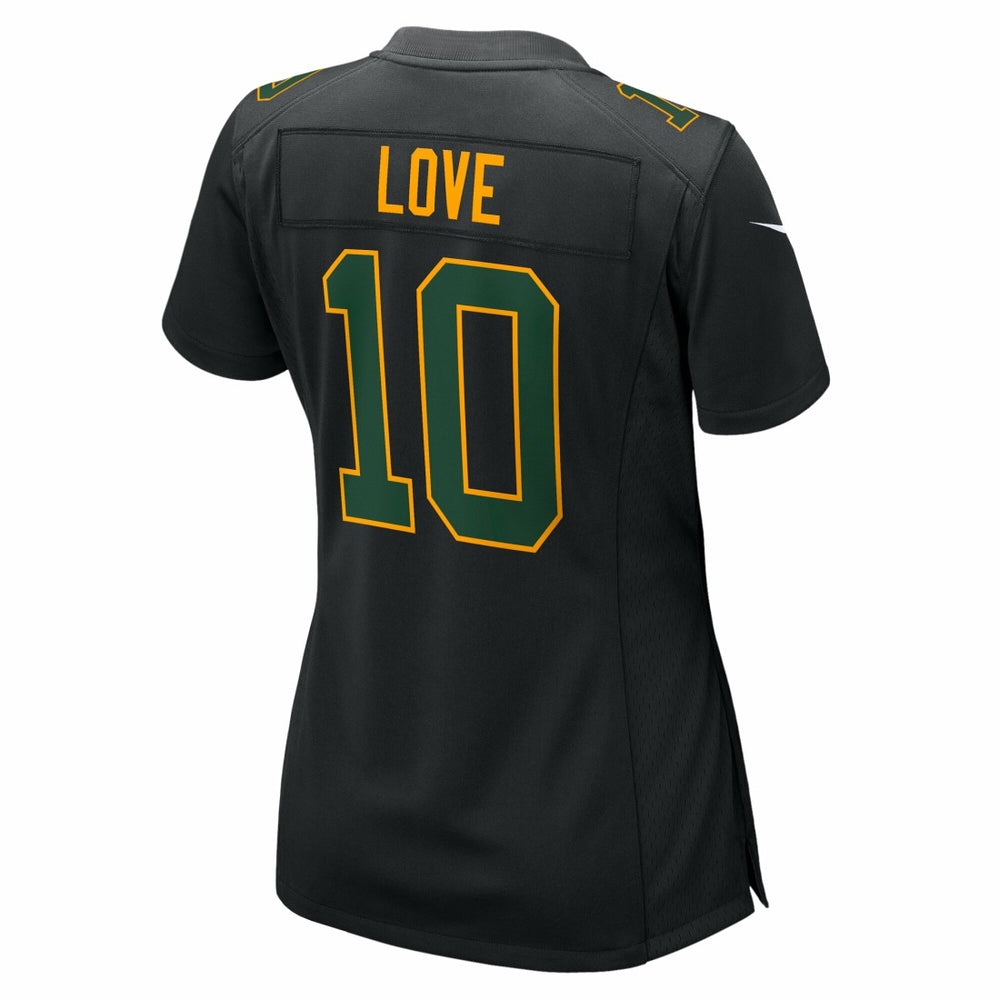 Jordan Love Green Bay Packers Women's Fashion Game Jersey - Black cheap