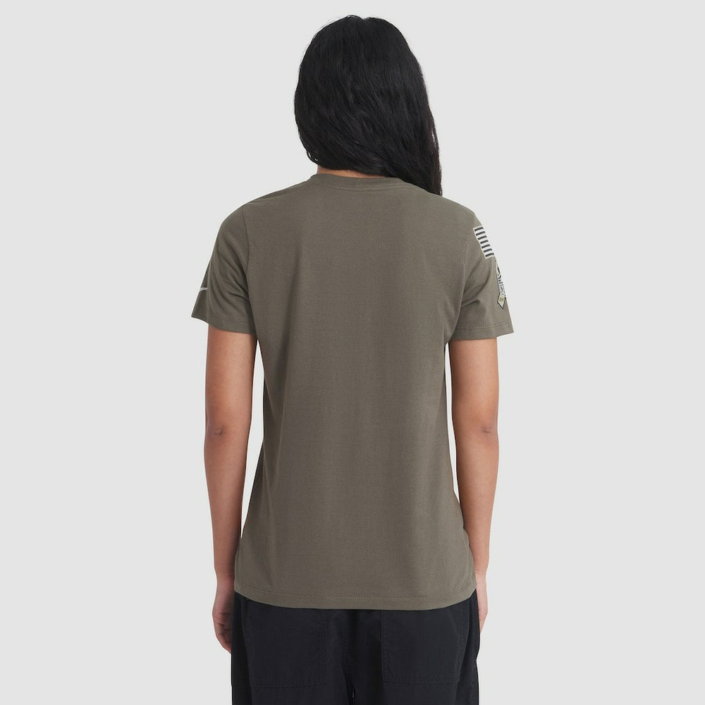 Washington Commanders Women's 2025 Salute to Service Sideline T-Shirt - Olive outlet
