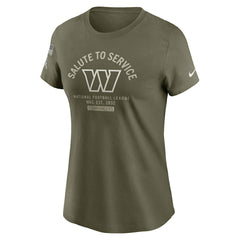 Washington Commanders Women's 2025 Salute to Service Sideline T-Shirt - Olive outlet