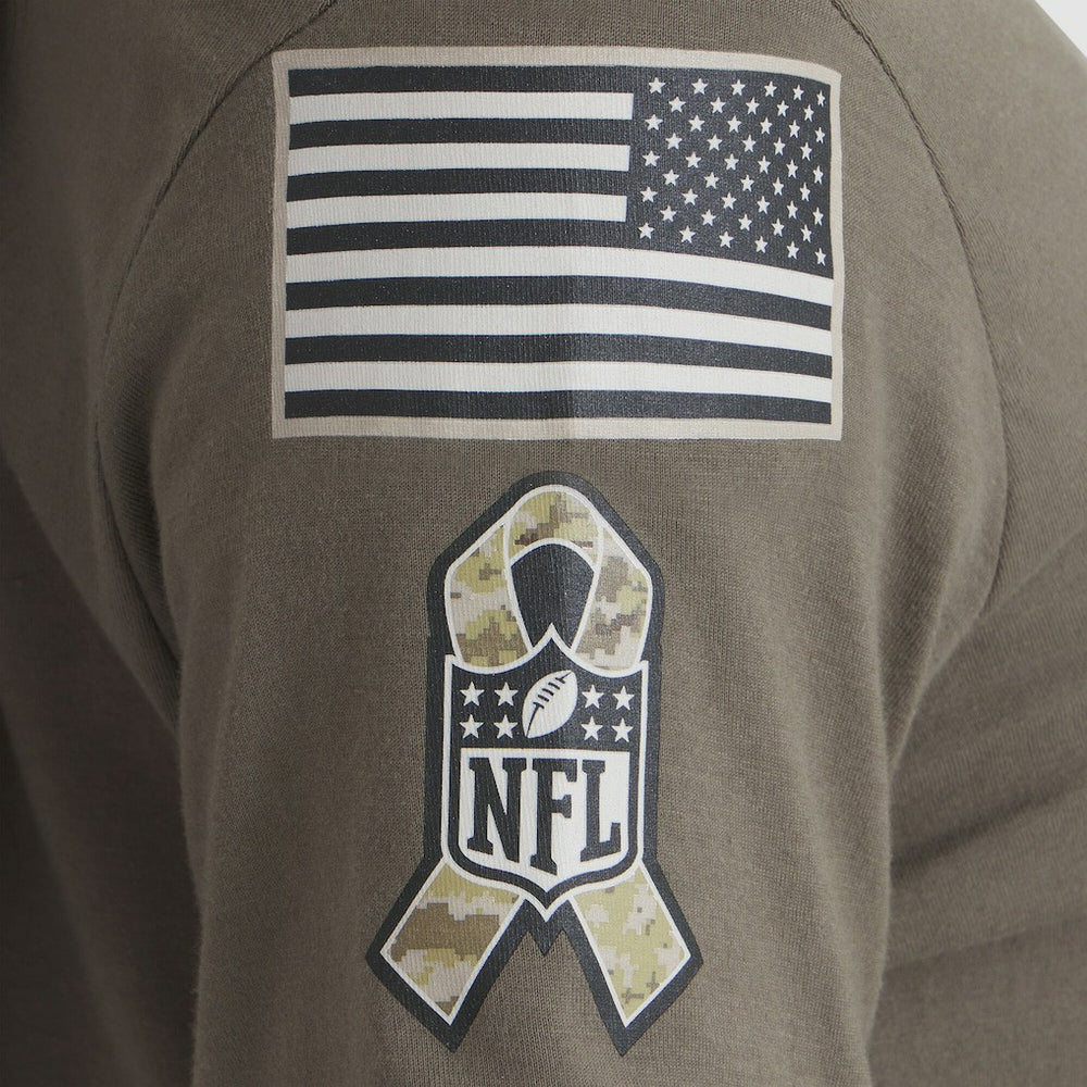 Washington Commanders Women's 2025 Salute to Service Sideline T-Shirt - Olive outlet