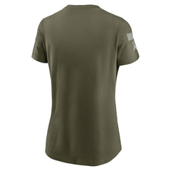Minnesota Vikings Women's 2025 Salute to Service Sideline T-Shirt - Olive cheap