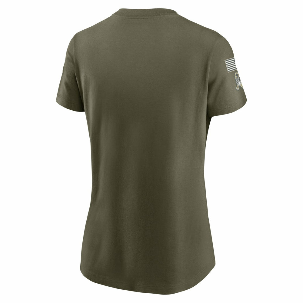 Detroit Lions Women's 2025 Salute to Service Sideline T-Shirt - Olive on sale