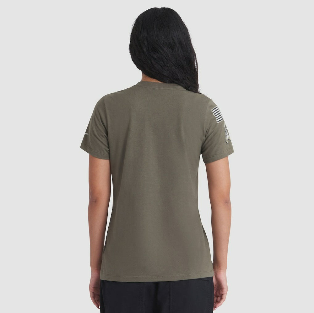 Baltimore Ravens Women's 2025 Salute to Service Sideline T-Shirt - Olive for sale