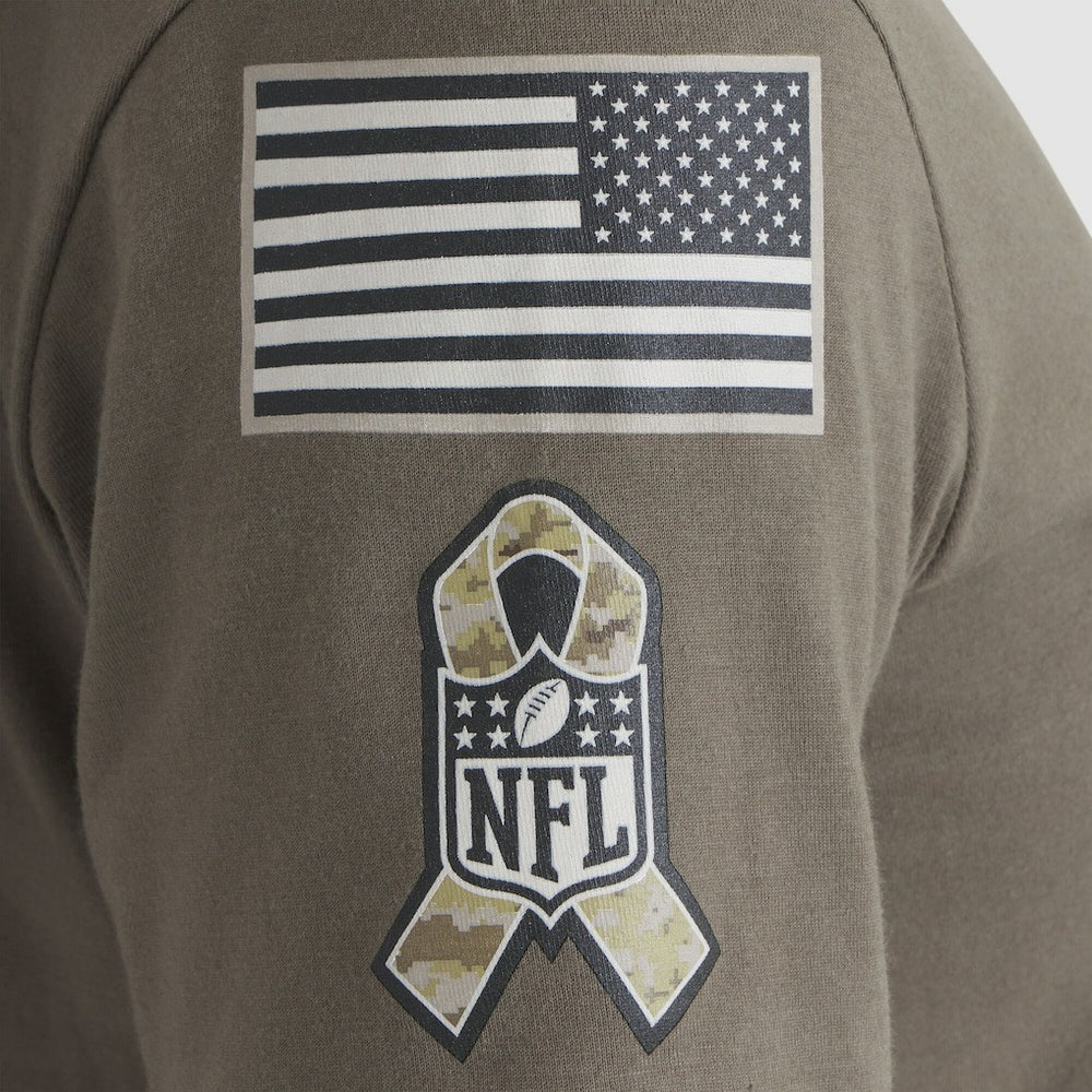 Baltimore Ravens Women's 2025 Salute to Service Sideline T-Shirt - Olive for sale