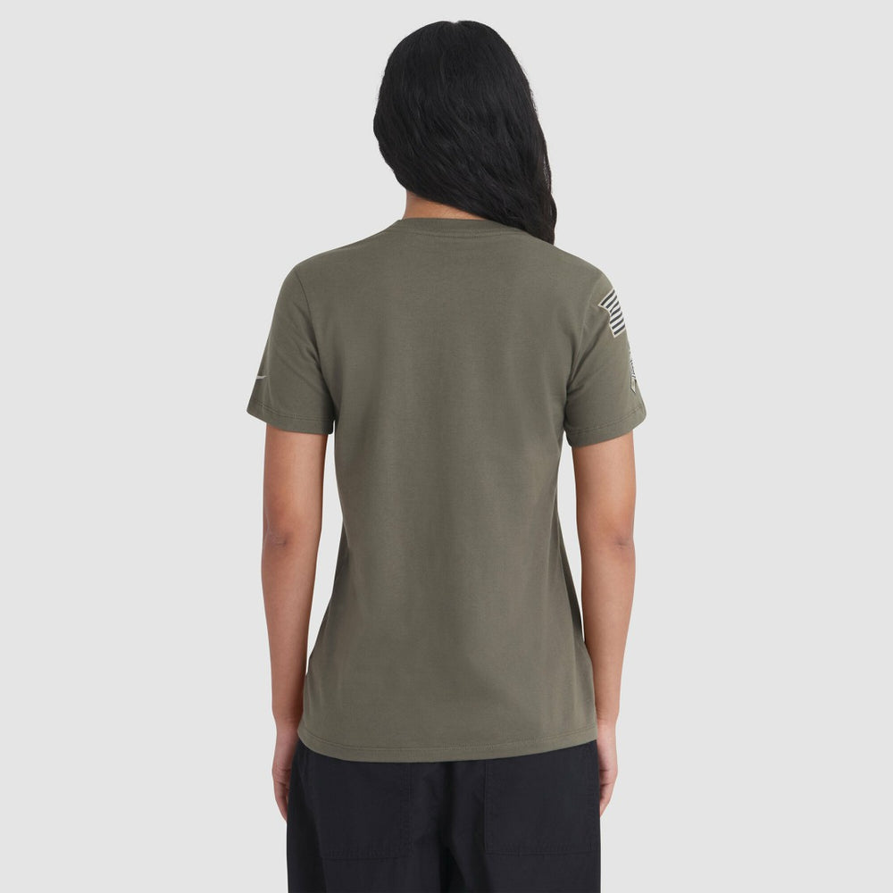 Green Bay Packers Women's 2025 Salute to Service Sideline T-Shirt - Olive on sale