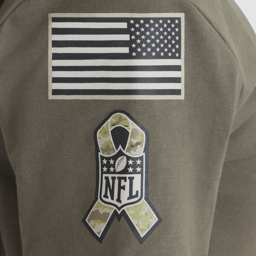 Green Bay Packers Women's 2025 Salute to Service Sideline T-Shirt - Olive on sale