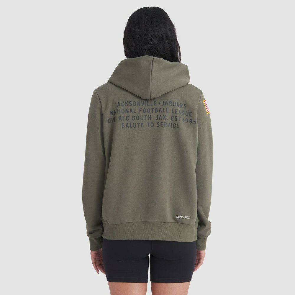 Jacksonville Jaguars Women's 2025 Salute to Service Sideline Standard Issue Dri-FIT Hoodie - Olive outlet