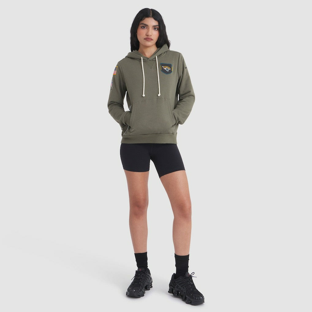 Jacksonville Jaguars Women's 2025 Salute to Service Sideline Standard Issue Dri-FIT Hoodie - Olive outlet
