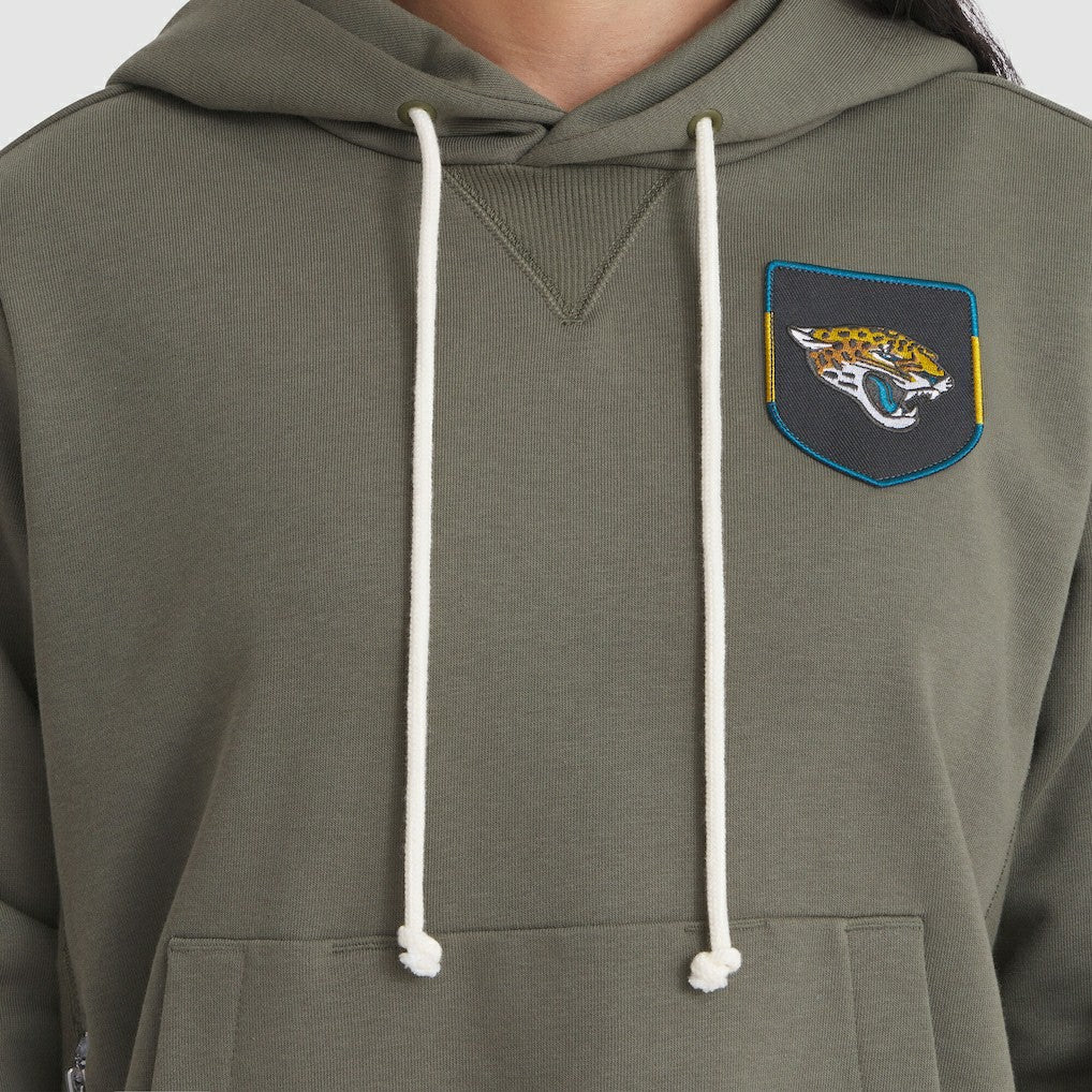 Jacksonville Jaguars Women's 2025 Salute to Service Sideline Standard Issue Dri-FIT Hoodie - Olive outlet