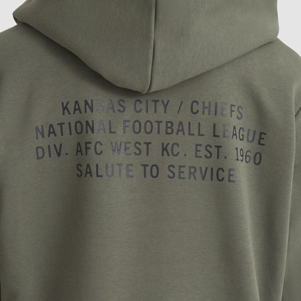 Kansas City Chiefs Women's 2025 Salute to Service Sideline Standard Issue Dri-FIT Hoodie - Olive discount