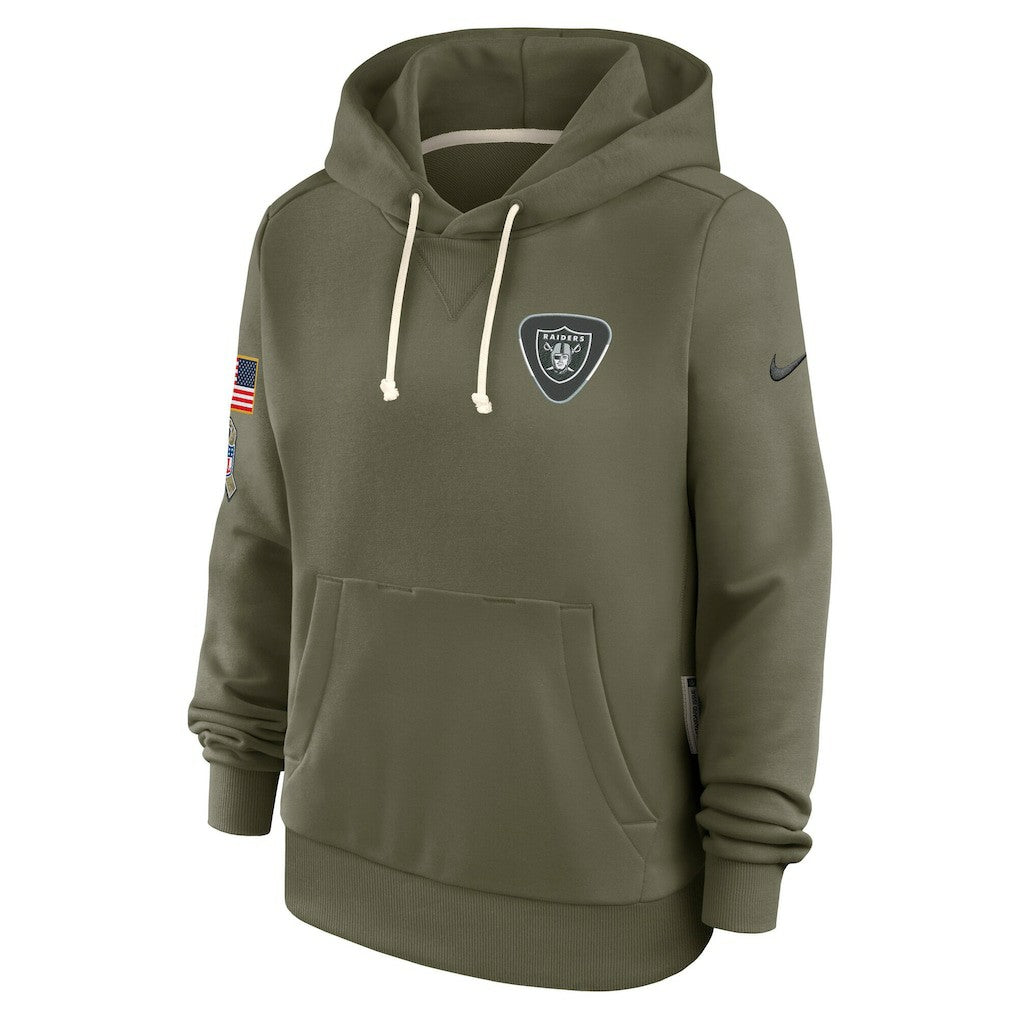 Las Vegas Raiders Women's 2025 Salute to Service Sideline Standard Issue Dri-FIT Hoodie - Olive sale