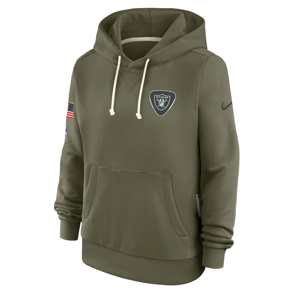 Las Vegas Raiders Women's 2025 Salute to Service Sideline Standard Issue Dri-FIT Hoodie - Olive sale