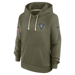 Las Vegas Raiders Women's 2025 Salute to Service Sideline Standard Issue Dri-FIT Hoodie - Olive sale