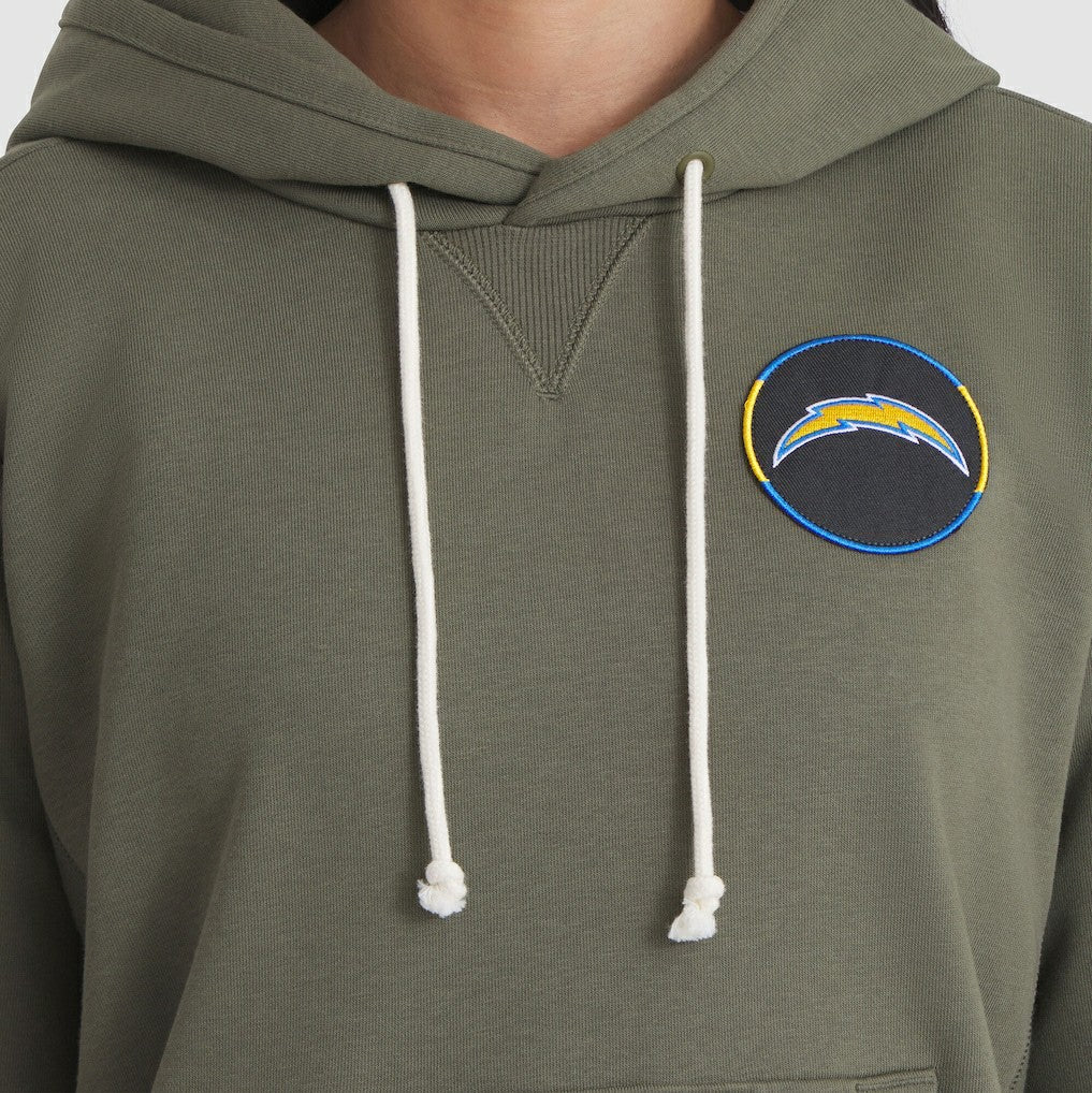 Los Angeles Chargers Women's 2025 Salute to Service Sideline Standard Issue Dri-FIT Hoodie - Olive online