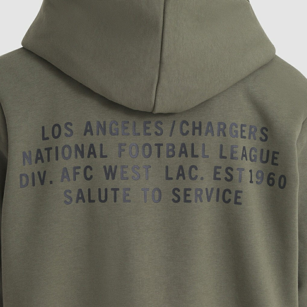 Los Angeles Chargers Women's 2025 Salute to Service Sideline Standard Issue Dri-FIT Hoodie - Olive online