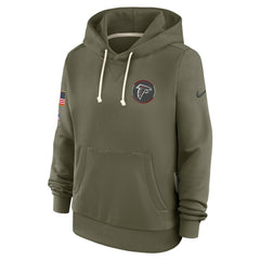 Atlanta Falcons Women's 2025 Salute to Service Sideline Standard Issue Dri-FIT Hoodie - Olive for sale