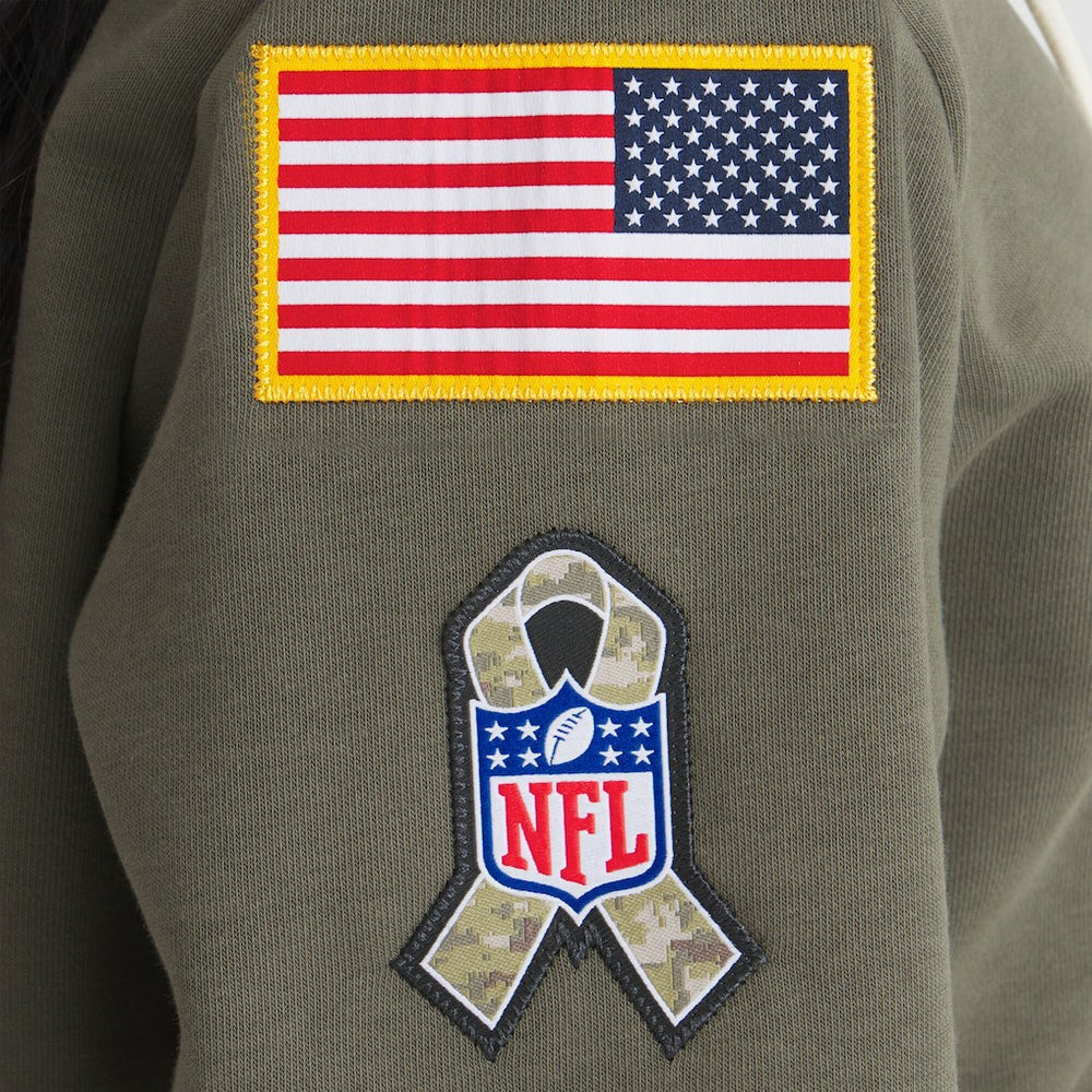 Baltimore Ravens Women's 2025 Salute to Service Sideline Standard Issue Dri-FIT Hoodie - Olive cheap