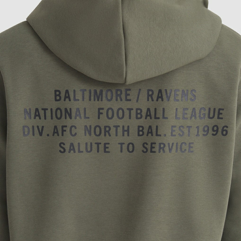 Baltimore Ravens Women's 2025 Salute to Service Sideline Standard Issue Dri-FIT Hoodie - Olive cheap