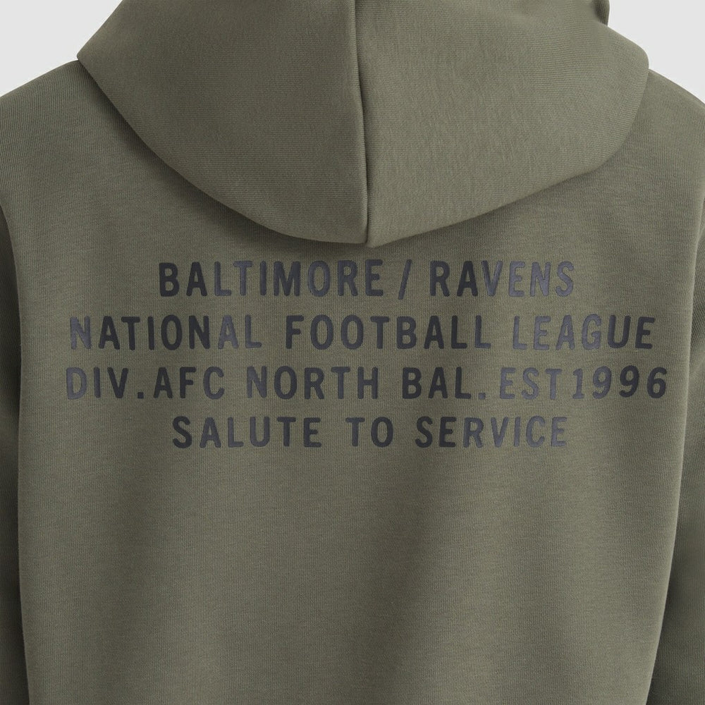 Baltimore Ravens Women's 2025 Salute to Service Sideline Standard Issue Dri-FIT Hoodie - Olive cheap
