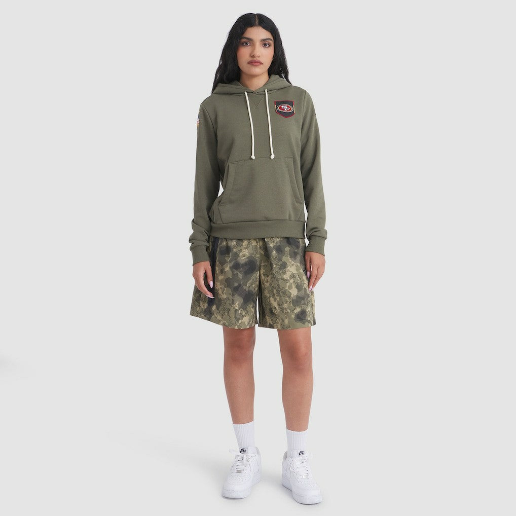 San Francisco 49ers Women's 2025 Salute to Service Sideline Standard Issue Dri-FIT Hoodie - Olive sale