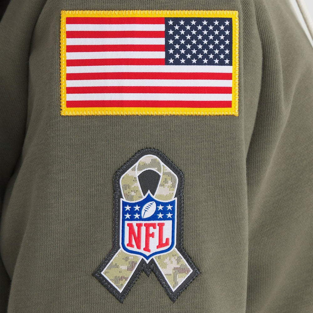 San Francisco 49ers Women's 2025 Salute to Service Sideline Standard Issue Dri-FIT Hoodie - Olive sale
