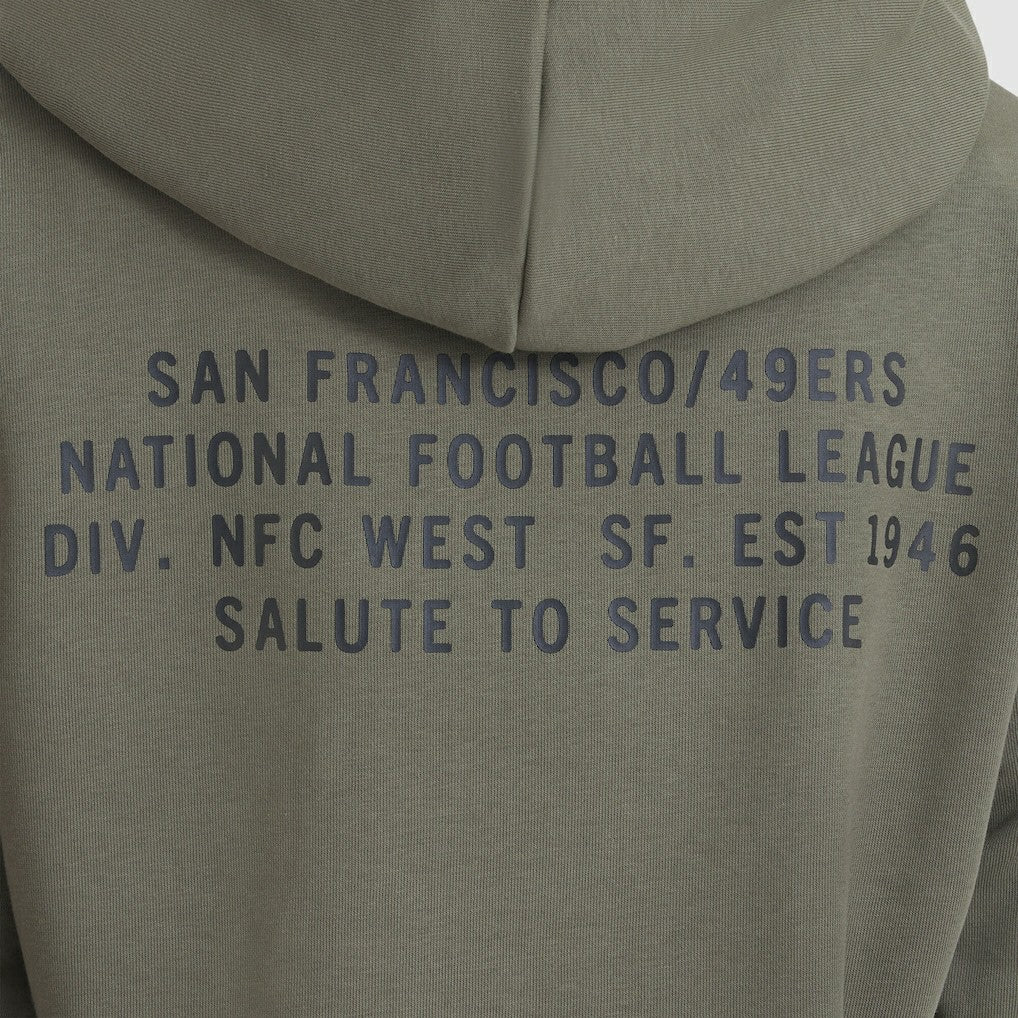 San Francisco 49ers Women's 2025 Salute to Service Sideline Standard Issue Dri-FIT Hoodie - Olive sale