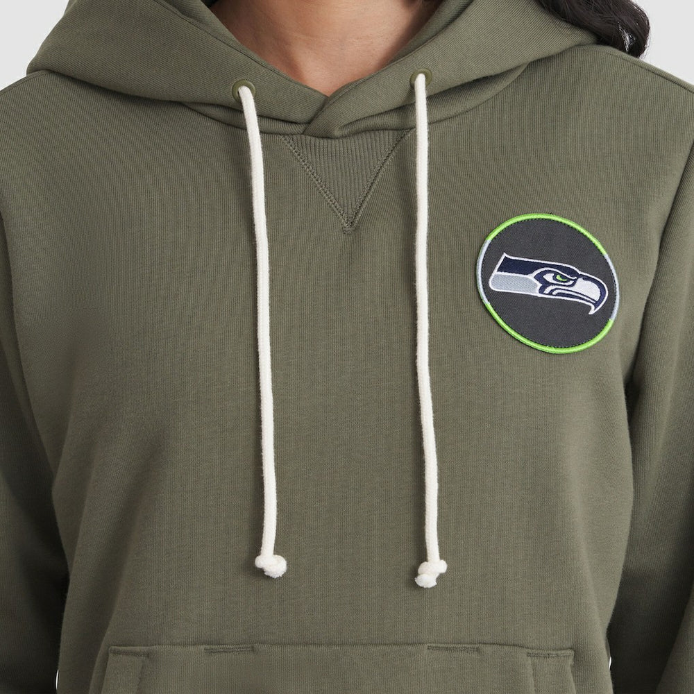 Seattle Seahawks Women's 2025 Salute to Service Sideline Standard Issue Dri-FIT Hoodie - Olive sale