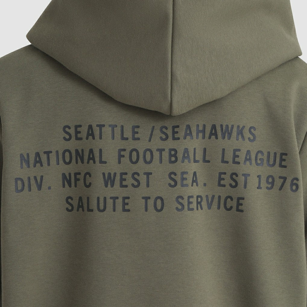 Seattle Seahawks Women's 2025 Salute to Service Sideline Standard Issue Dri-FIT Hoodie - Olive sale