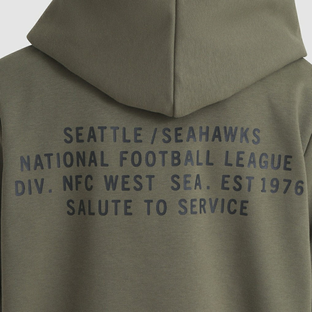 Seattle Seahawks Women's 2025 Salute to Service Sideline Standard Issue Dri-FIT Hoodie - Olive sale