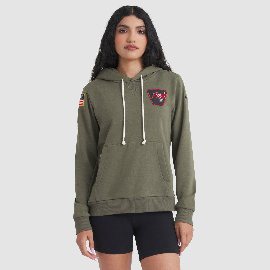 Tampa Bay Buccaneers Women's 2025 Salute to Service Sideline Standard Issue Dri-FIT Hoodie - Olive on sale