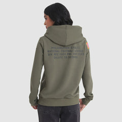 Philadelphia Eagles Women's 2025 Salute to Service Sideline Standard Issue Dri-FIT Hoodie - Olive for sale