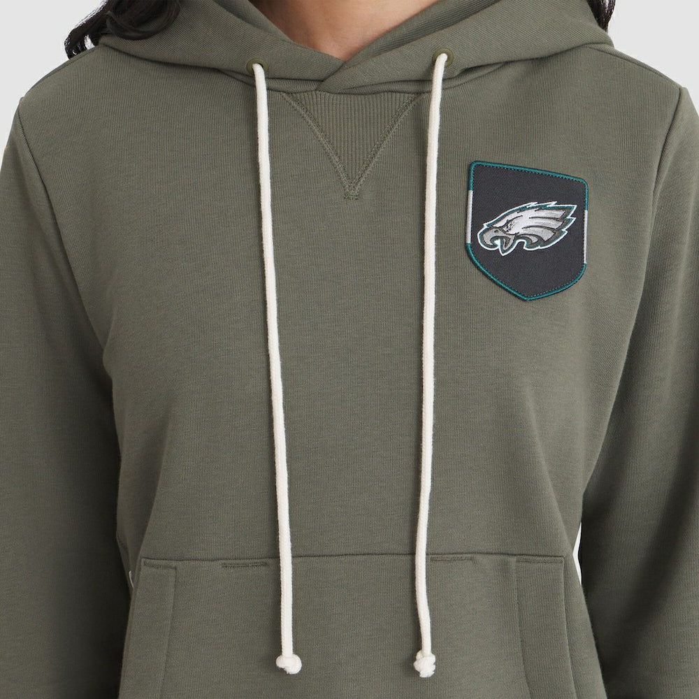 Philadelphia Eagles Women's 2025 Salute to Service Sideline Standard Issue Dri-FIT Hoodie - Olive for sale