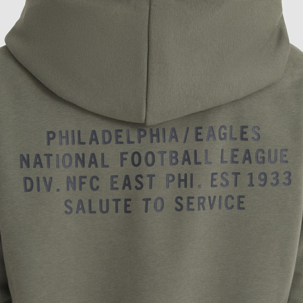 Philadelphia Eagles Women's 2025 Salute to Service Sideline Standard Issue Dri-FIT Hoodie - Olive for sale