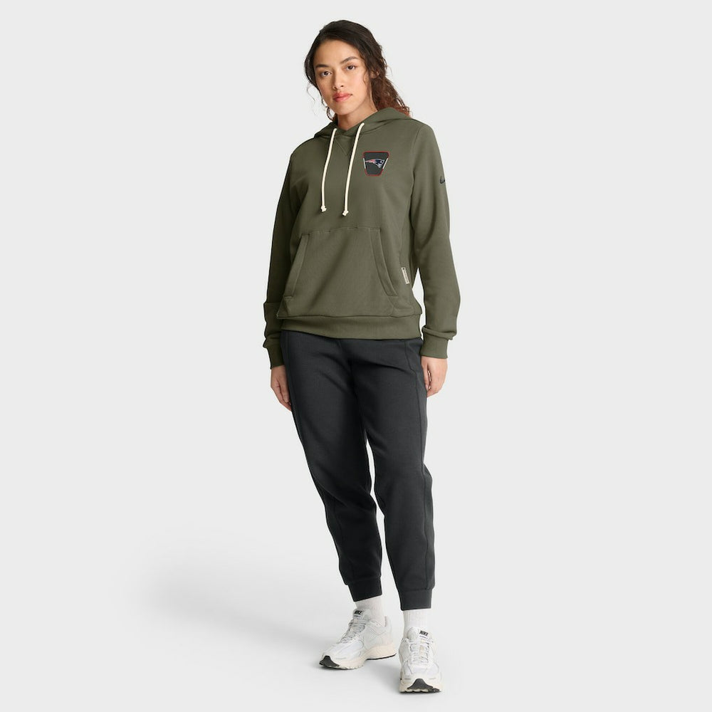 New England Patriots Women's 2025 Salute to Service Sideline Standard Issue Dri-FIT Hoodie - Olive sale