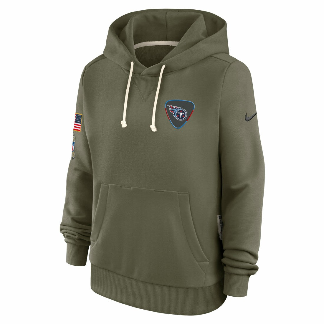 Tennessee Titans Women's 2025 Salute to Service Sideline Standard Issue Dri-FIT Hoodie - Olive on sale