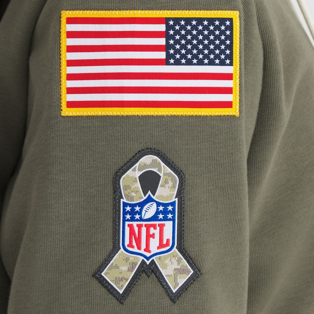 Cincinnati Bengals Women's 2025 Salute to Service Sideline Standard Issue Dri-FIT Hoodie - Olive on sale