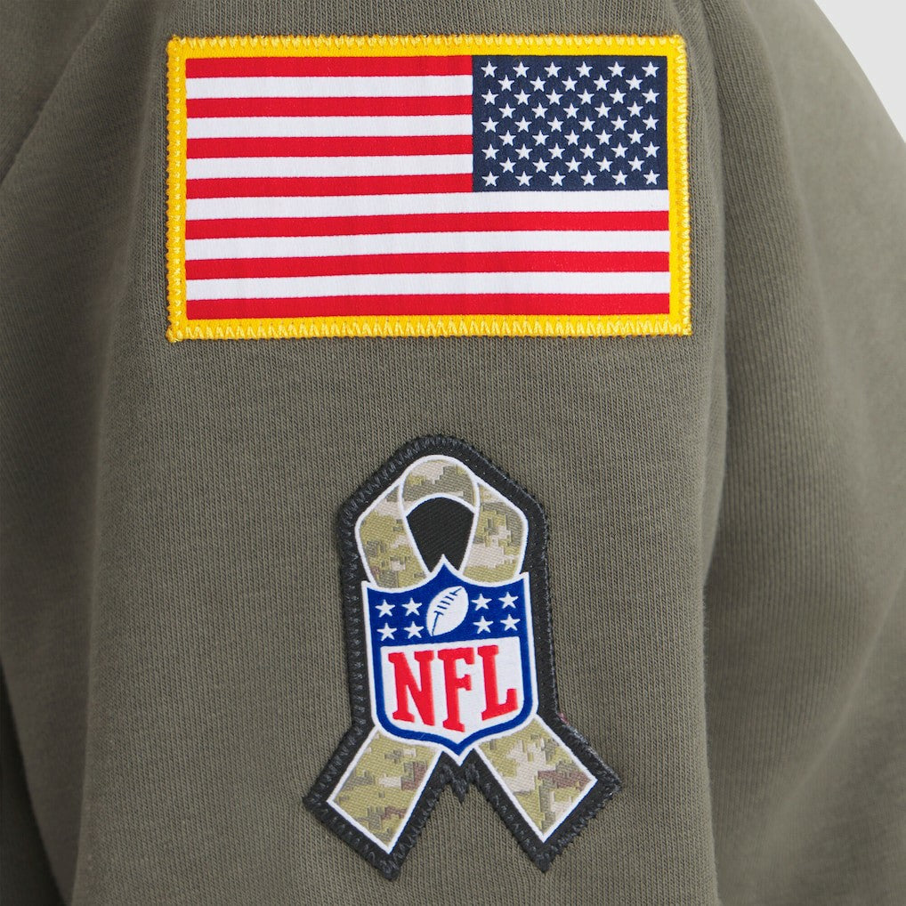 New Orleans Saints Women's 2025 Salute to Service Sideline Standard Issue Dri-FIT Hoodie - Olive for sale