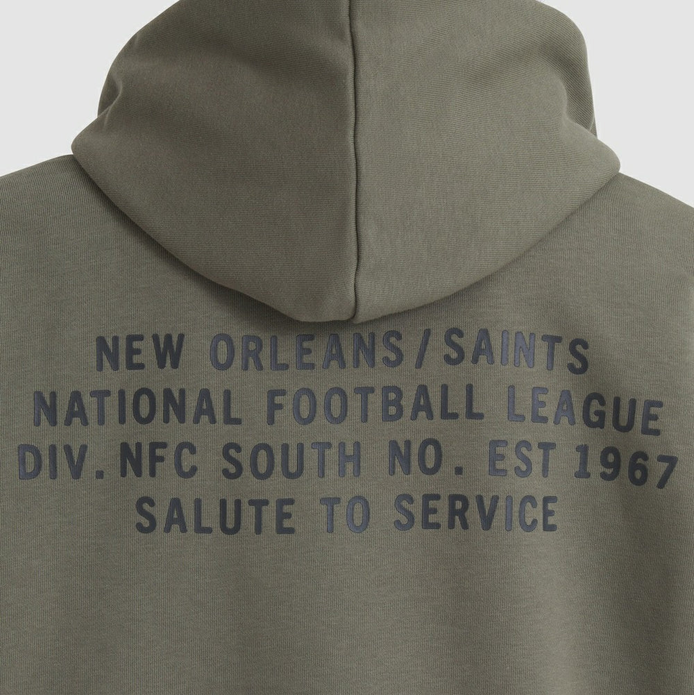 New Orleans Saints Women's 2025 Salute to Service Sideline Standard Issue Dri-FIT Hoodie - Olive for sale