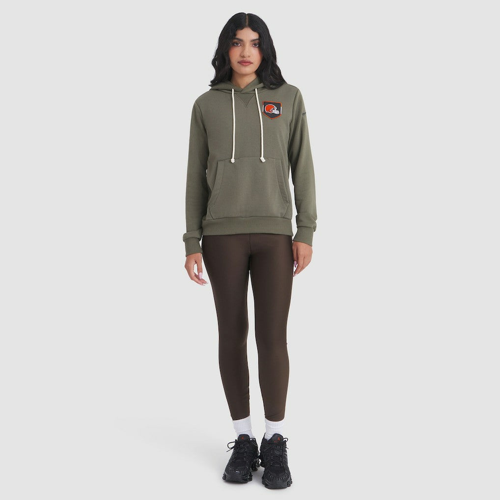Cleveland Browns Women's 2025 Salute to Service Sideline Standard Issue Dri-FIT Hoodie - Olive on sale