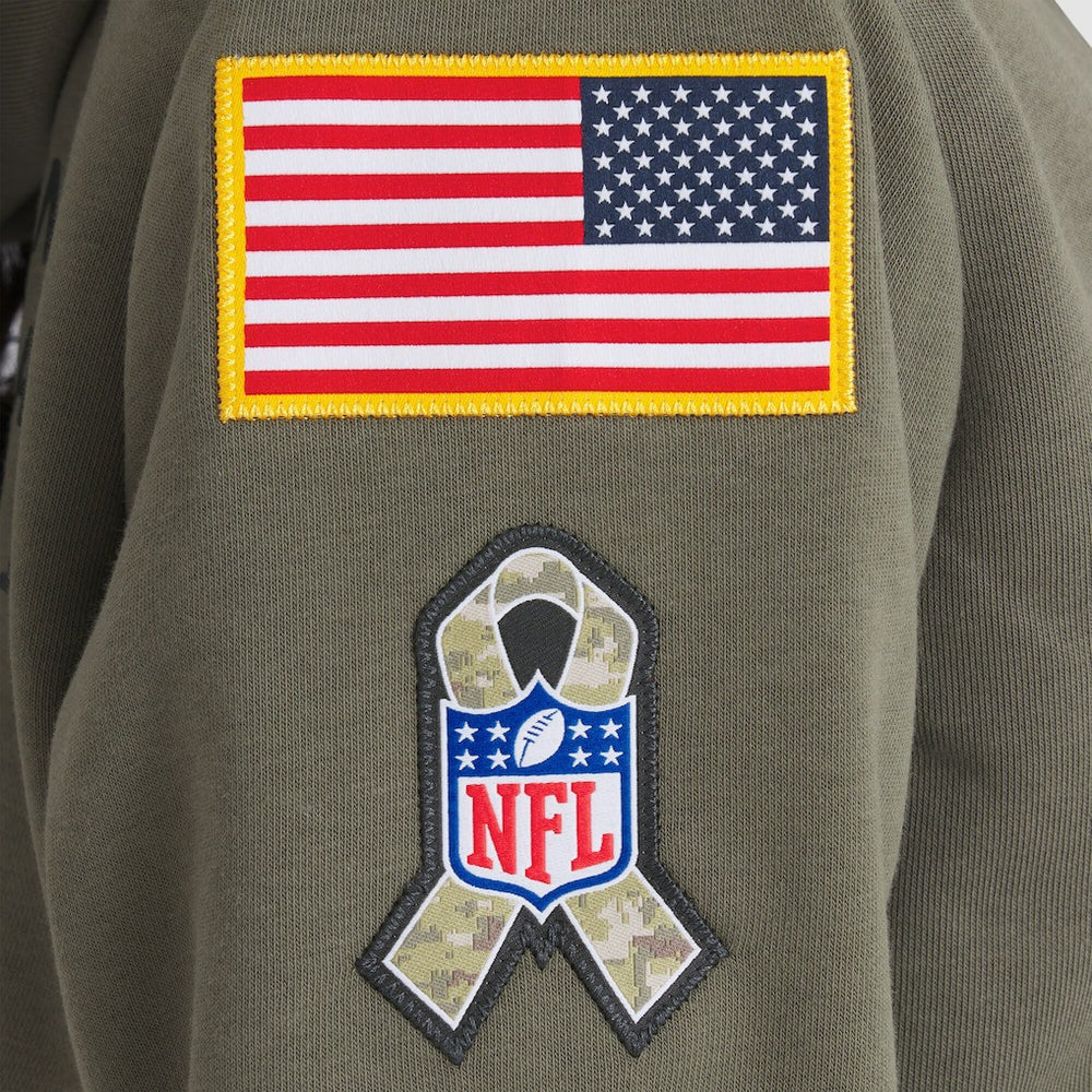 Cleveland Browns Women's 2025 Salute to Service Sideline Standard Issue Dri-FIT Hoodie - Olive on sale