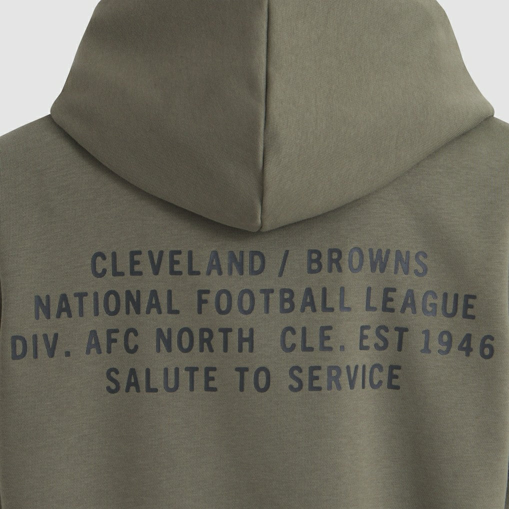 Cleveland Browns Women's 2025 Salute to Service Sideline Standard Issue Dri-FIT Hoodie - Olive on sale