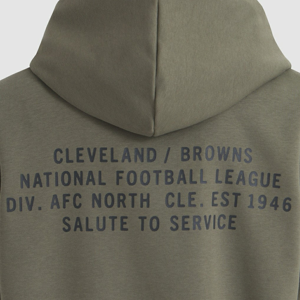 Cleveland Browns Women's 2025 Salute to Service Sideline Standard Issue Dri-FIT Hoodie - Olive on sale