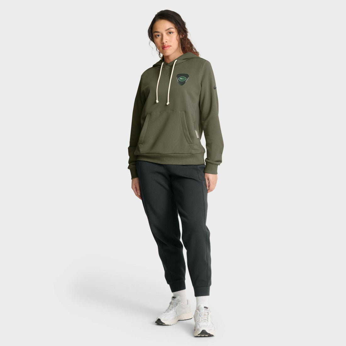 New York Jets Women's 2025 Salute to Service Sideline Standard Issue Dri-FIT Hoodie - Olive for sale