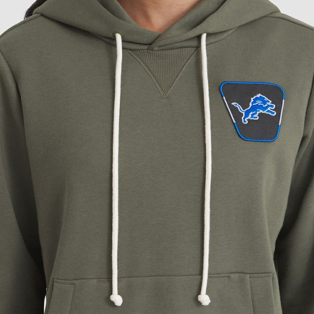Detroit Lions Women's 2025 Salute to Service Sideline Standard Issue Dri-FIT Hoodie - Olive for sale