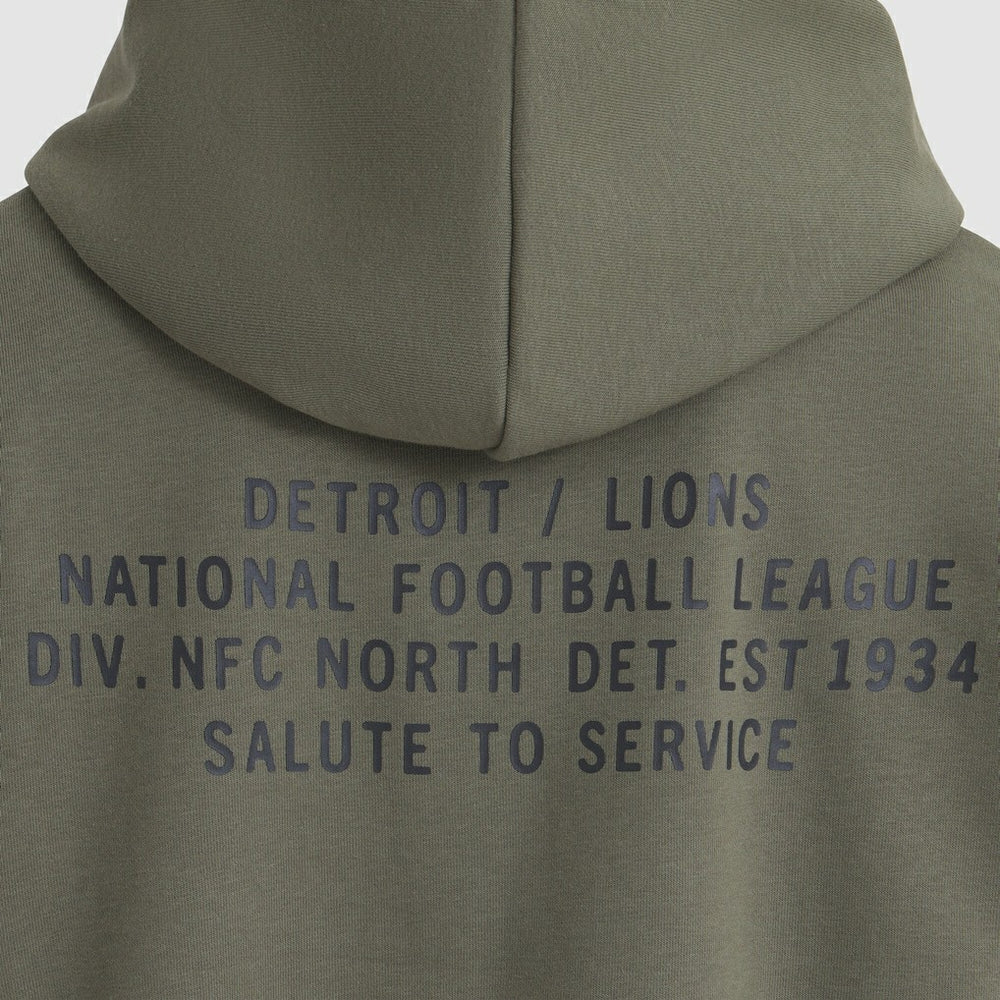 Detroit Lions Women's 2025 Salute to Service Sideline Standard Issue Dri-FIT Hoodie - Olive for sale