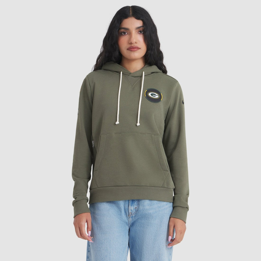 Green Bay Packers Women's 2025 Salute to Service Sideline Standard Issue Dri-FIT Hoodie - Olive discount