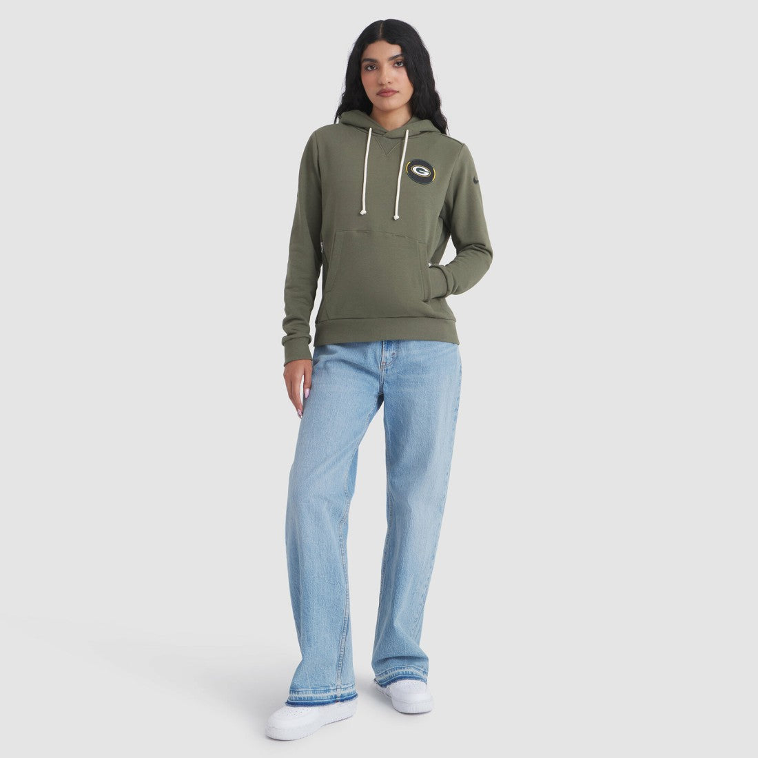 Green Bay Packers Women's 2025 Salute to Service Sideline Standard Issue Dri-FIT Hoodie - Olive discount