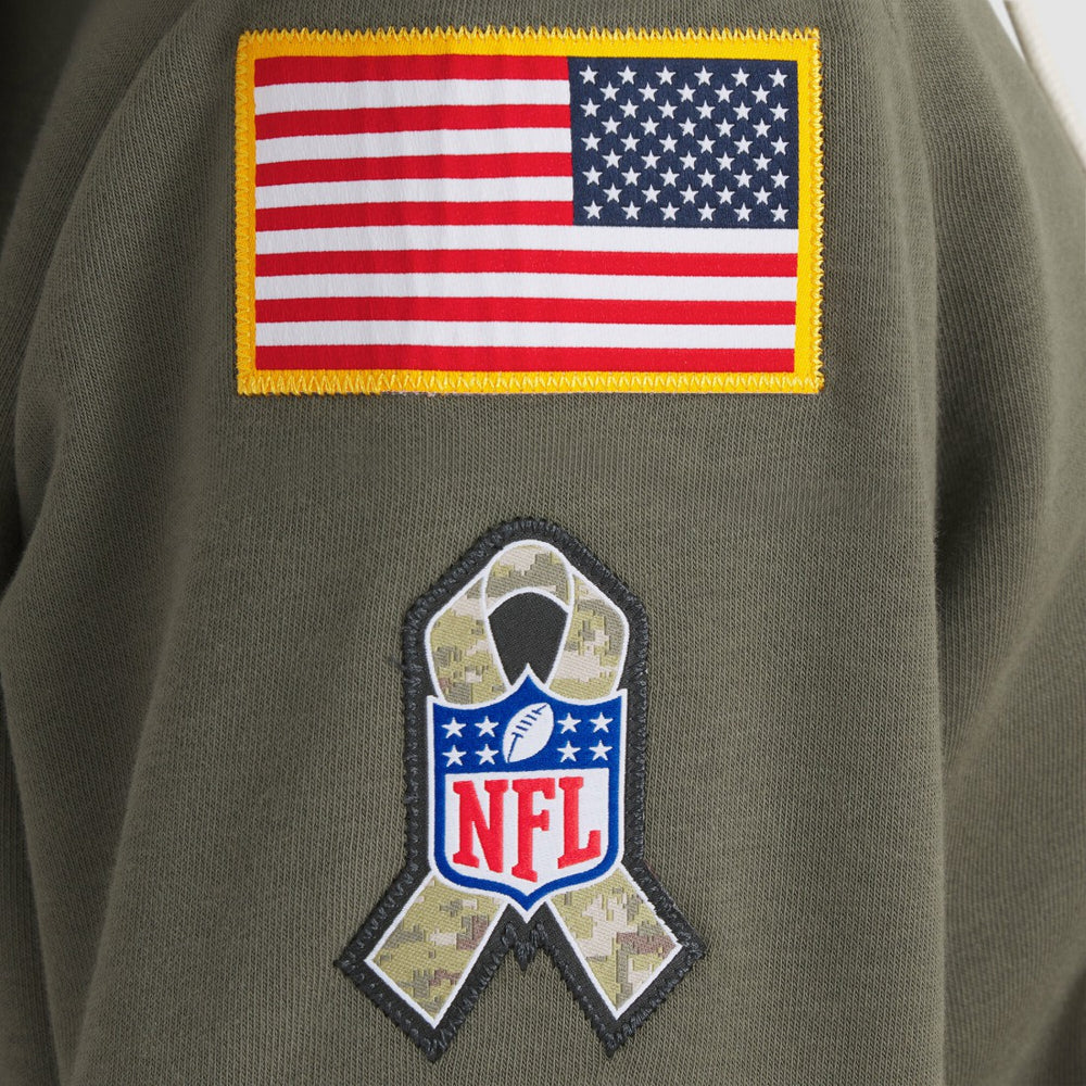 Green Bay Packers Women's 2025 Salute to Service Sideline Standard Issue Dri-FIT Hoodie - Olive discount