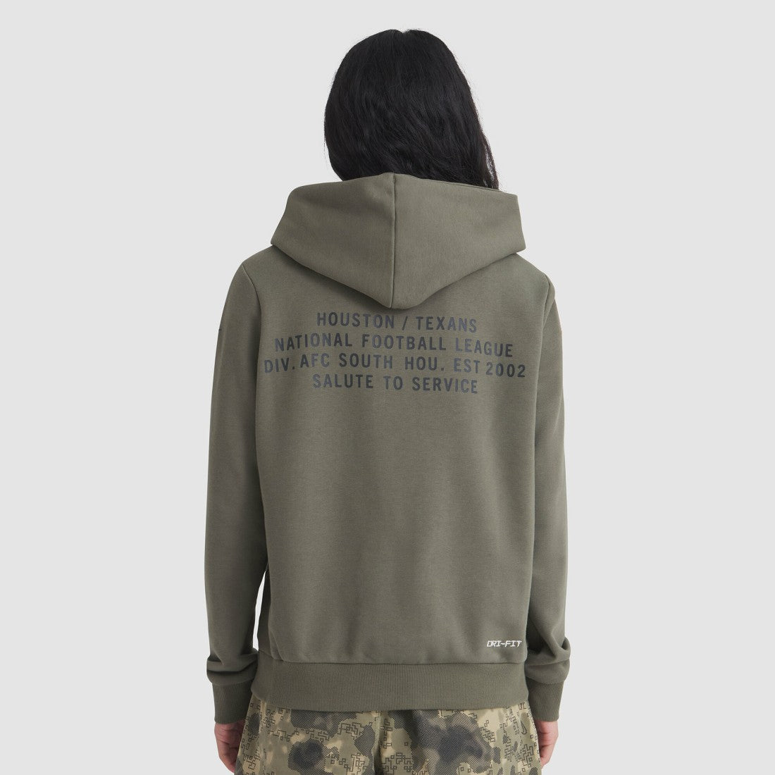 Houston Texans Women's 2025 Salute to Service Sideline Standard Issue Dri-FIT Hoodie - Olive online
