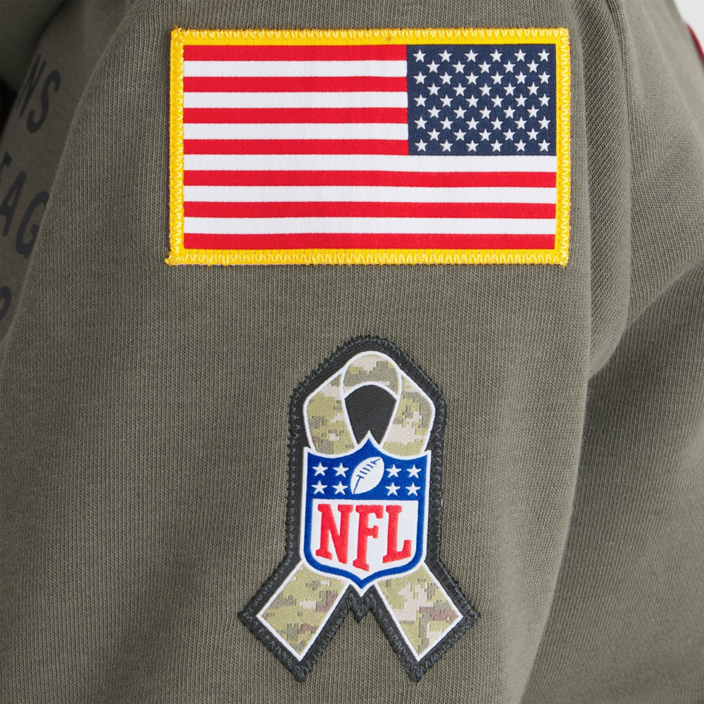Houston Texans Women's 2025 Salute to Service Sideline Standard Issue Dri-FIT Hoodie - Olive online